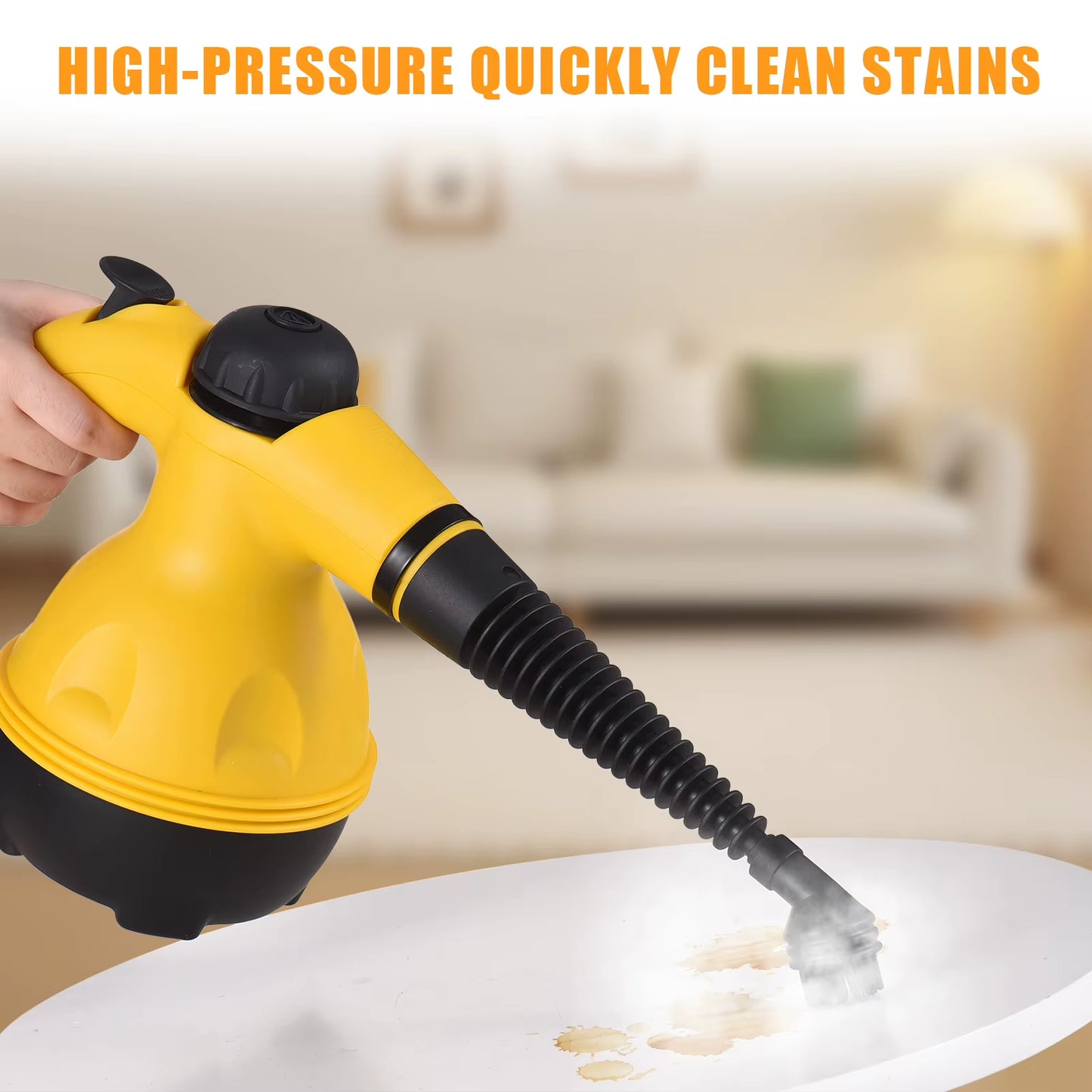 Pressurized Handheld Steam Cleaner/Steamshot Hard Surface Steam Cleaner Perfect for Stain Removal/Curtains/Car Seats/Floor
